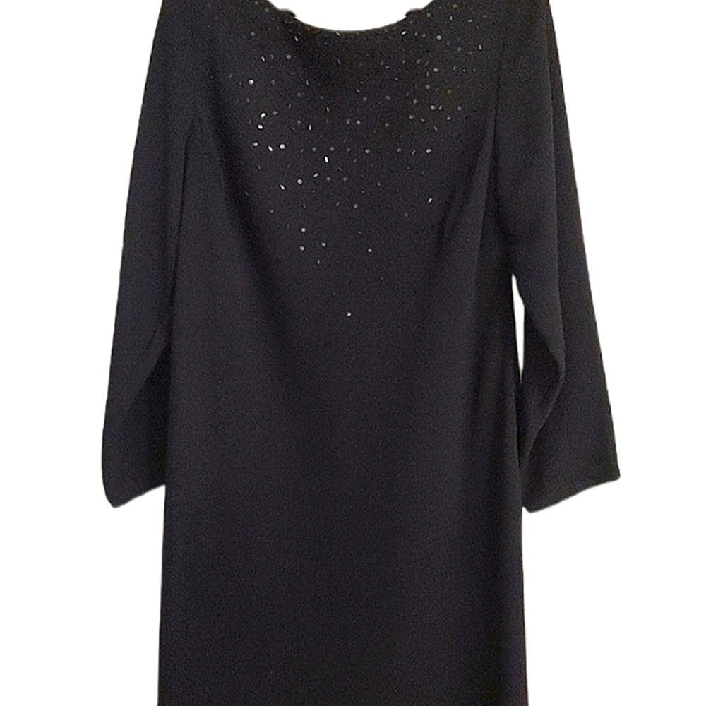 Jones New York Formal Sequin Cocktail/Evening Dress Black Sz 20